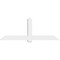 Ekena Millwork Eugene Architectural Grade PVC Gable Bracket, 84"W x 31 1/2"H x 4"D x 6"F, 9/12 Pitch GBP084X32X0406EUG00 - alternate 2